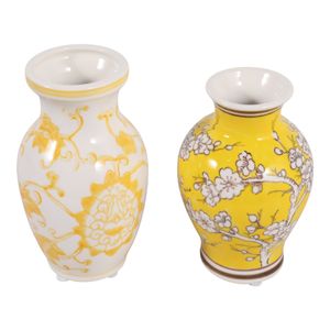 KEATONHOLM SET OF 2 YELLOW CHINOISERIE 7 (IN) 4