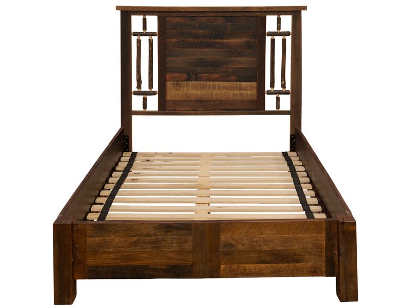 Appalachian Windowpane Bed with Rail System - Double 4