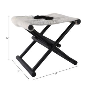 COLBYBEACH BLACK STOOL 16 (IN) 9