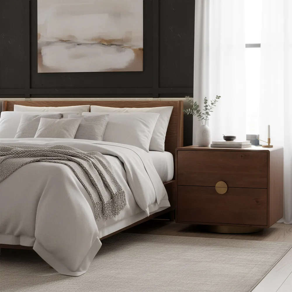 Fay Nightstand Walnut