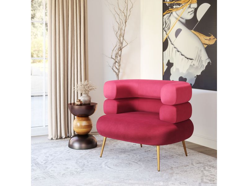 Arish Accent Chair Red 2