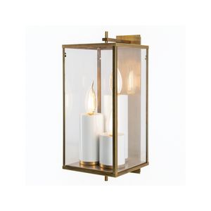 Back Bay 24.5'' High 3-Light Outdoor Sconce - Aged Brass 1