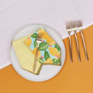 Lemon Blossoms Eco Dinner Napkins (Set of 6) 3