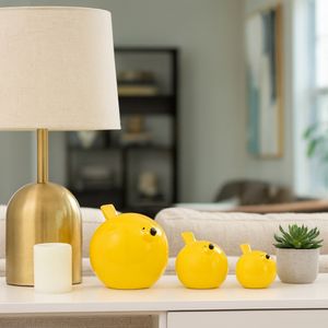 HARKENLEY SET OF 3 YELLOW DECOR 7 (IN) 2