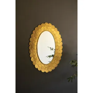 Layered Gold Scallop Framed Mirror 3