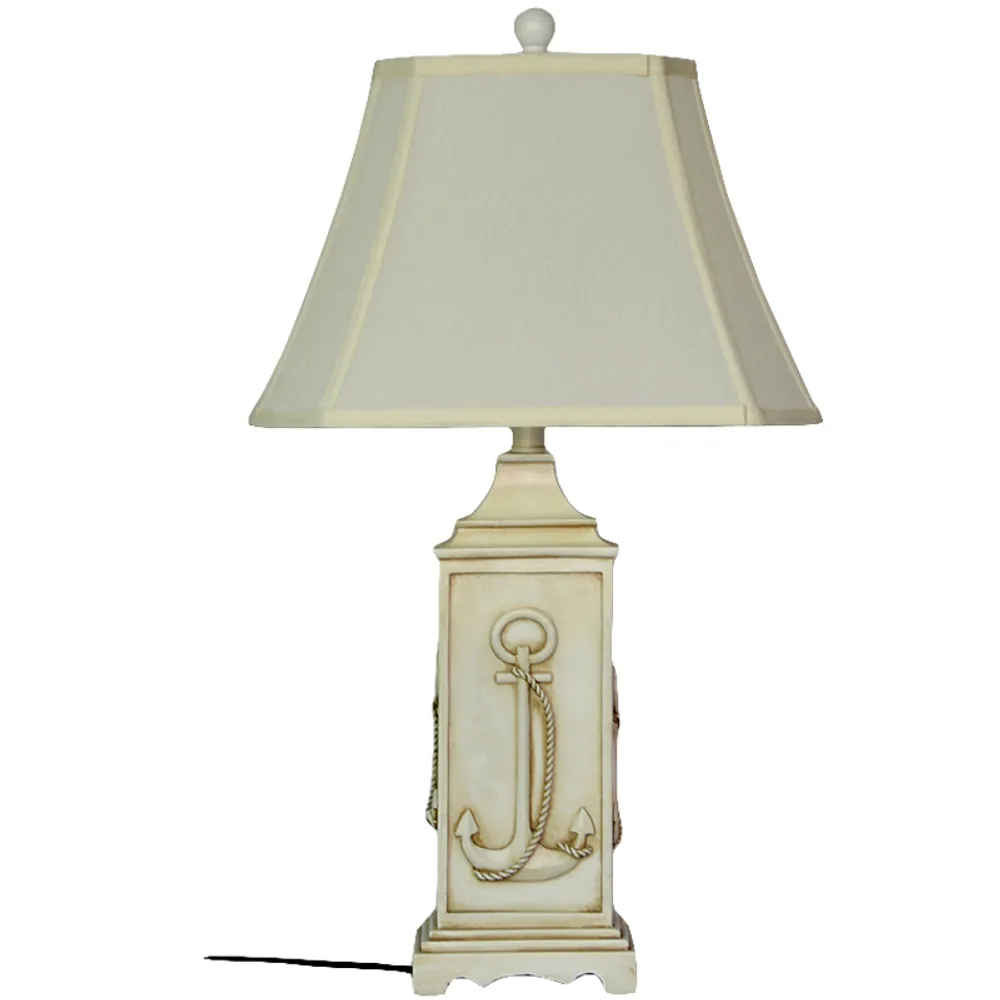 30" ANCHOR TABLE LAMP W/SHADE