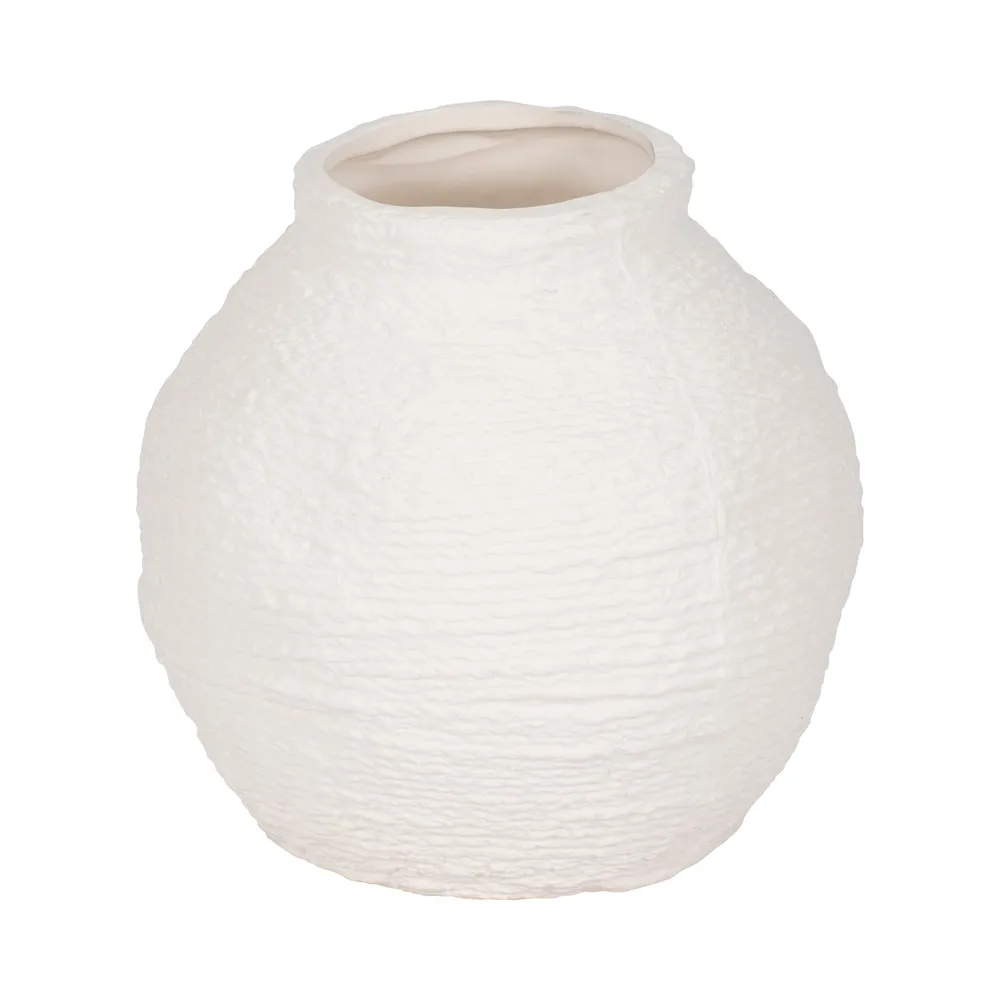 DENNINGHOLM WHITE VASE 7 (IN)