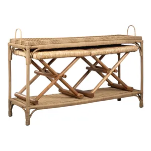 ENNISWIND SET OF 3 TAN CONSOLES 30 (IN) 3