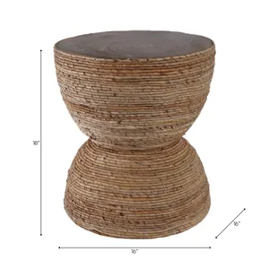 BRUNOFIELD BROWN TABLE 18 (IN) 10
