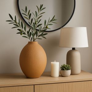 HOLLISMOOR YELLOW VASE 18 (IN) 11