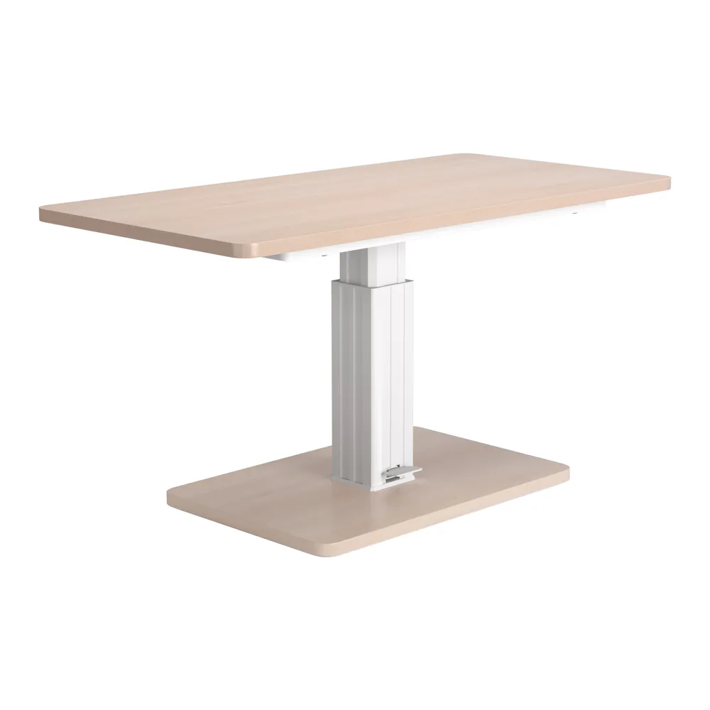 Brule Adjustable Dining Table Natural