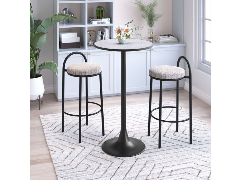 Bite Bar Table Gray & Black 8