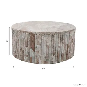 BRAMCLIFF BROWN COFFEE TABLE 14 (IN) 10