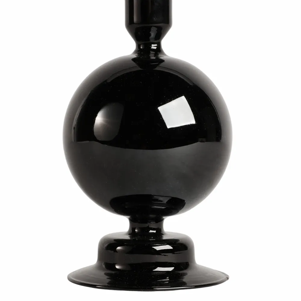 SKYLERCLIFF BLACK CANDLE HOLDER 7 (IN)