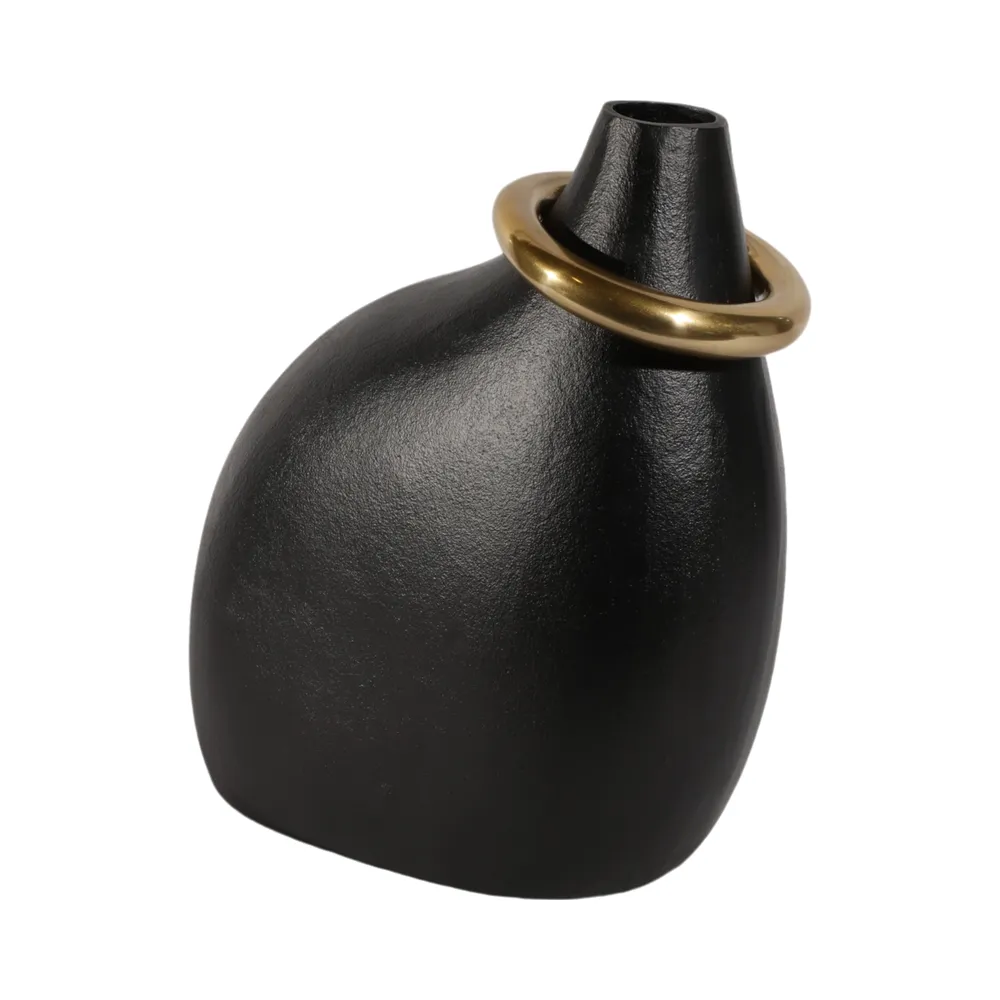 ENOCHCROSS BLACK VASE 14 (IN)