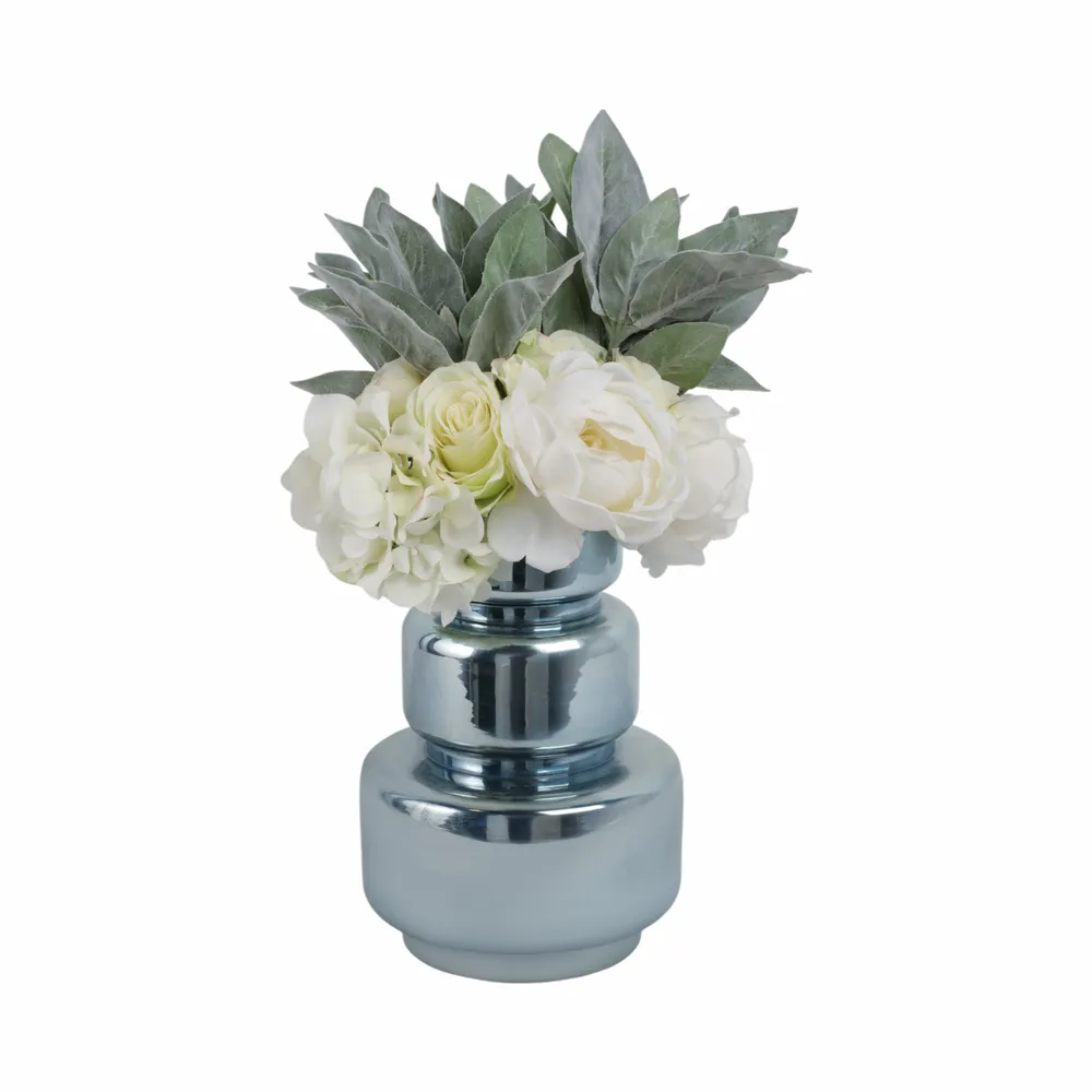 SOLCLIFF BLUE GLASS VASE 12 (IN)