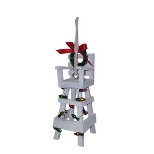 5" LIFEGUARD CHAIR CHRISTMAS ORNAMENT 1