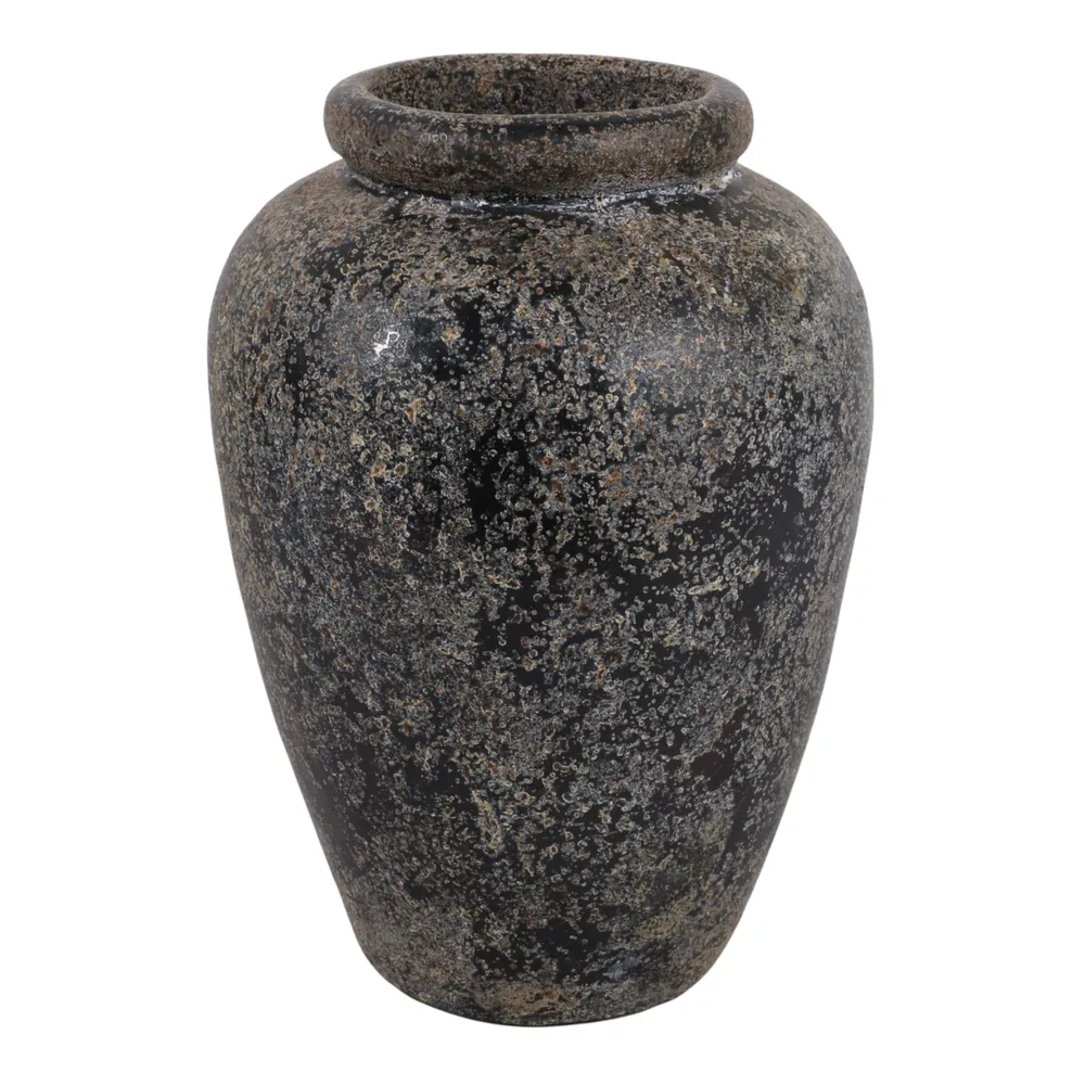 WILSONMOOR BLACK VASE 12 (IN)