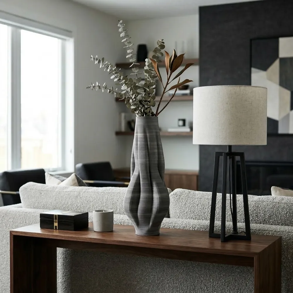 AIDENWELL GRAY VASE 19 (IN)