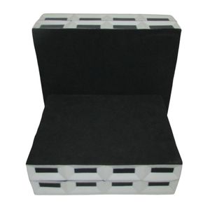 CARLINSTONE SET OF 2 WHITE BOXES 5 (IN) 7