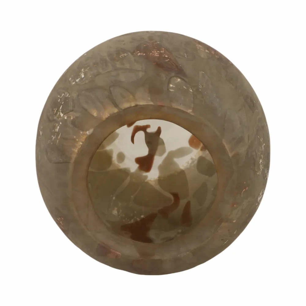 HENDONSIDE BROWN GLASS VASE 12 (IN)