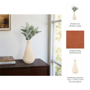 ENSLEYCROSS WHITE VASE 14 (IN) 10