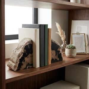HANSONLEY SET OF 2 BLACK BOOKENDS 8 (IN) 10