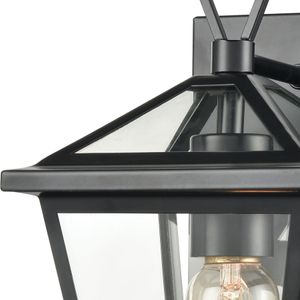Main Street 10'' High 1-Light Outdoor Sconce - Black 2