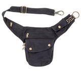 HIP BAG W ADJUSTABLE STRAP & FAUX LEATHER BOTTOM - SILHOUETTE MOOSE 1