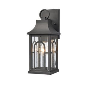 Triumph 14.5'' High 1-Light Outdoor Sconce - Textured Black 3