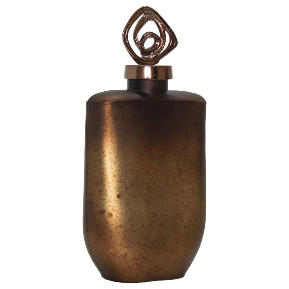 FINLEYGROVE BRONZE GLASS VASE 14 (IN)