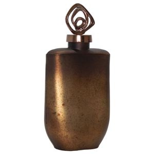 FINLEYGROVE BRONZE GLASS VASE 14 (IN) 4