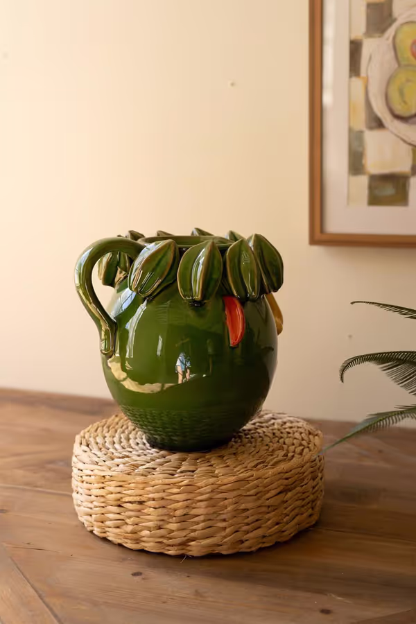 Ceramic Starfruit Head Planter