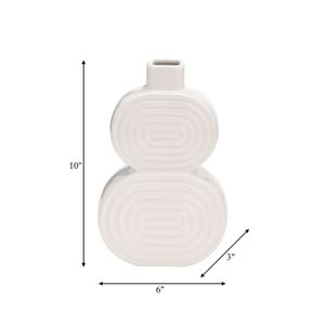 LEONAGATE WHITE VASE 10 (IN) 9
