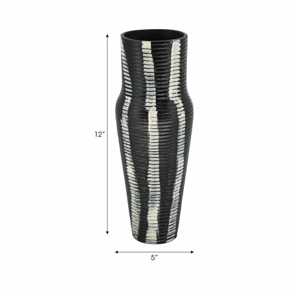 SAGEVALE GRAY VASE 12 (IN)