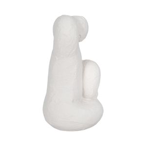 10" RAISED ARM POSING FIGURE, WHITE 4