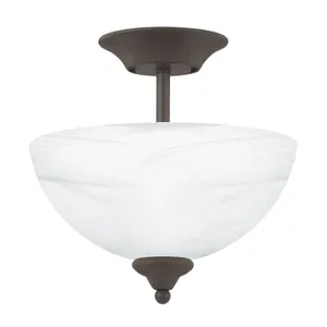 Tahoe 11.75'' Wide 2-Light Semi Flush Mount - Oil Rubbed Bronze 1