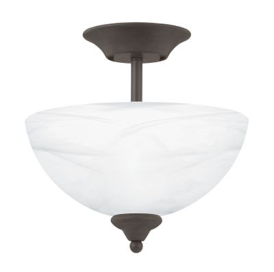 Tahoe 11.75'' Wide 2-Light Semi Flush Mount - Oil Rubbed Bronze