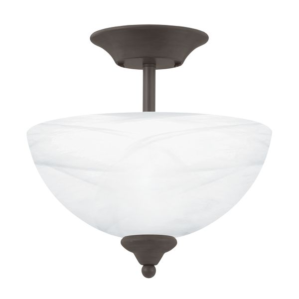 Tahoe 11.75'' Wide 2-Light Semi Flush Mount - Oil Rubbed Bronze