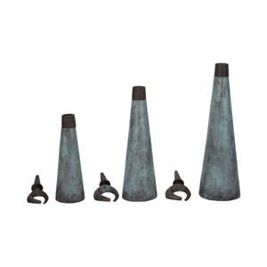 SLATERPORT SET OF 3 GREEN VASES 23 (IN) 3