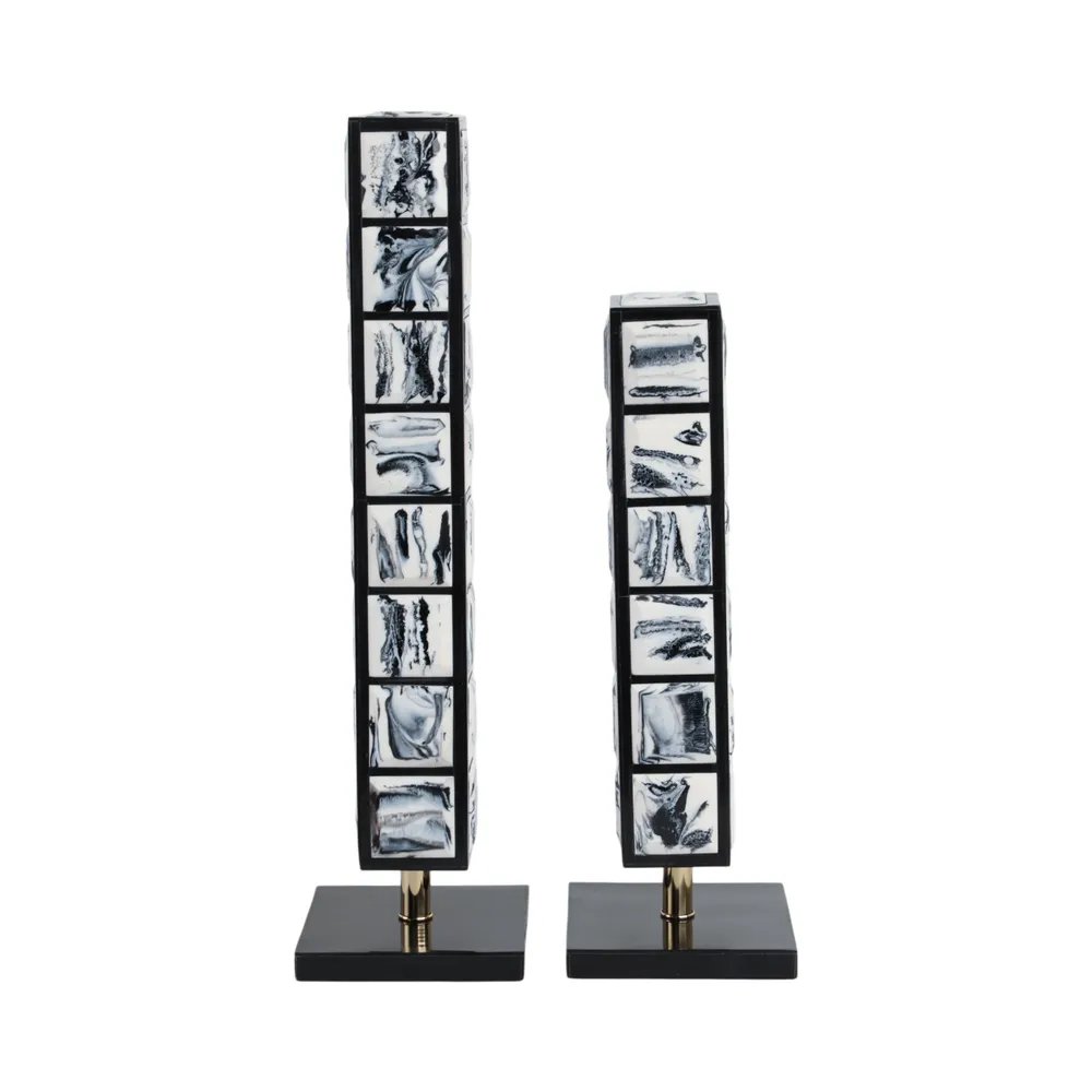 EATONHAM SET OF 2 BLACK DECOR 21 (IN)