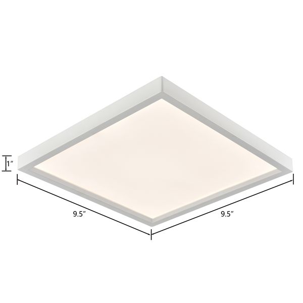 Titan 10'' Wide Integrated LED Square Down Light - White