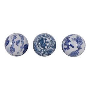 TRENTONSHAW SET OF 3 BLUE ORBS 5 (IN) 8