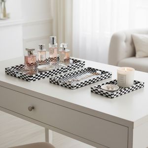 HANKCROSS SET OF 3 BLACK TRAY 2 (IN) 10