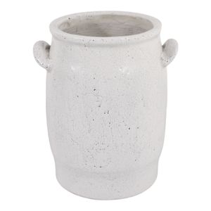 ZANE WHITE VASE 12 (IN) 6