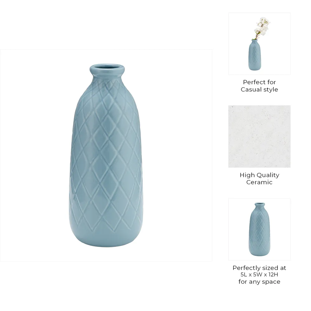 EMMONSFORD BLUE VASE 12 (IN)