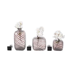 CLINTON SET OF 3 BLACK VASES 11 (IN) 3