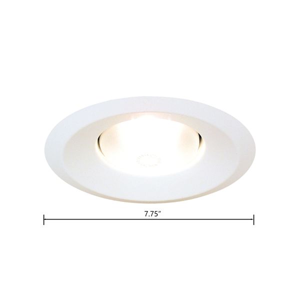 Align 6'' Wide 1-Light Recessed Trim - Matte White