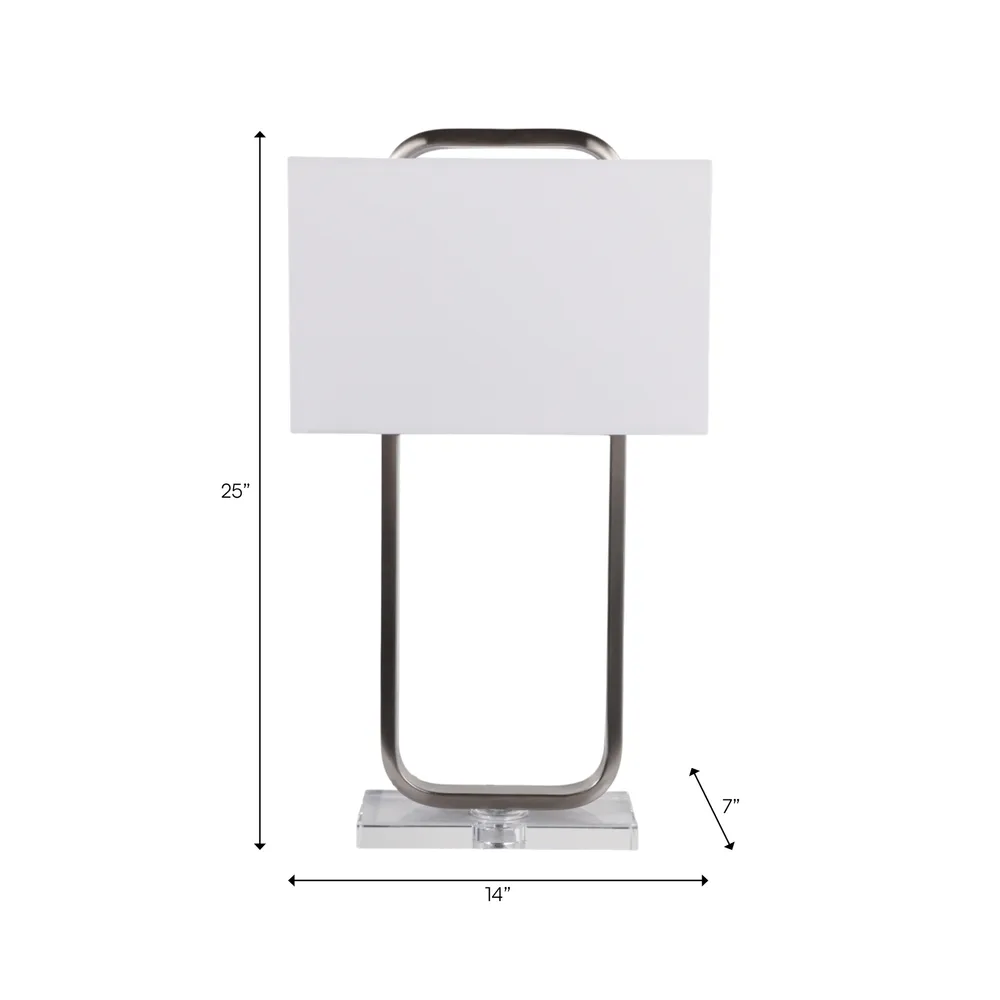 CASPERSHAW SILVER LAMP 25 (IN)