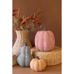 Set of 3 Terracotta Pumpkins 4